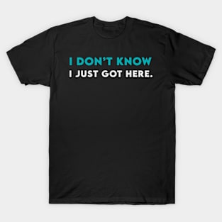 I don't know, i just got here T-Shirt